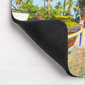 Die Bungalowe des Fremdenverkehrsorts auf dem Mousepad (Ecke)