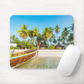 Die Bungalowe des Fremdenverkehrsorts auf dem Mousepad (Mit Mouse)