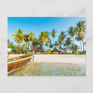 Die Bungalows am Strand   Ko Mook, Thailand Postkarte