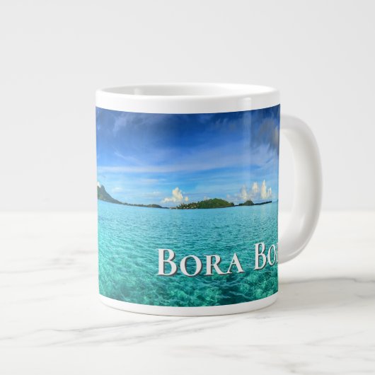 Die Bungalows von Bora Bora Jumbo-Tasse (Vorderseite Rechts)