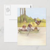 Die Bunny Boys gehen Bootfahren Postkarte (Vorne/Hinten)