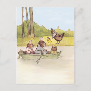 Die Bunny Boys gehen Bootfahren Postkarte
