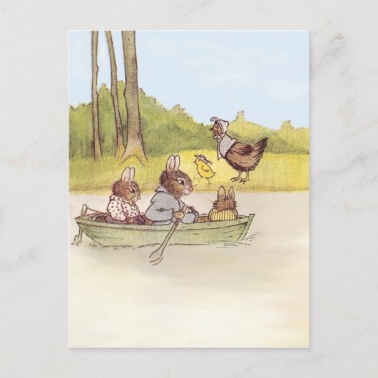 Die Bunny Boys gehen Bootfahren Postkarte (Vorderseite)