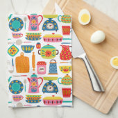 Die bunte Küche Geschirrtuch (Viertel Falte)