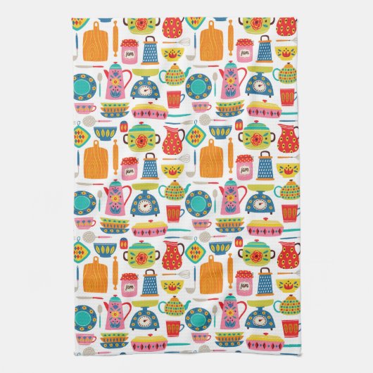 Die bunte Küche Geschirrtuch (Vertikal)