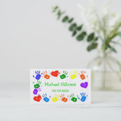 Die bunte Telefonkarte der Kinder Telefonnummerkarte (Stehend Vorderseite)