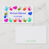 Die bunte Telefonkarte der Kinder Telefonnummerkarte (Vorne/Hinten)