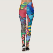 Die bunten Häuser Leggings (Rückseite)