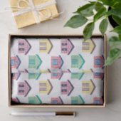 Die bunten Strand-Häuser Seidenpapier (Geschenk)