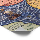 DIE BUNTING CLOVER LEAF KARTE VON JERUSALEM (1581) POSTER (Ecke)