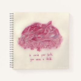 Die Bürde eines Kindes: Die rosa Stadt Notizblock