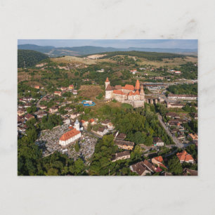 Die Burg Hunedoara in Rumänien Postkarte