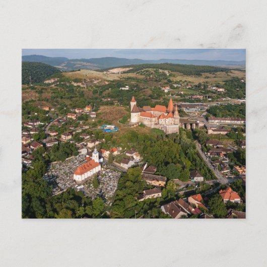 Die Burg Hunedoara in Rumänien Postkarte (Vorderseite)