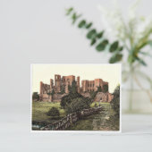 Die Burg, Kenilworth, England selten Fotochrom Postkarte (Stehend Vorderseite)