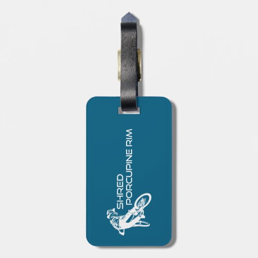 Die Burg von Porcupine Ristorante La Lanchetta Gepäckanhänger (Rückseite vertikal)