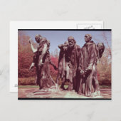 Die Burghers von Calais Postkarte (Vorne/Hinten)