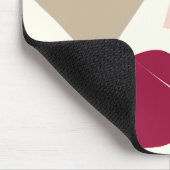 Die Burgunder-Stelle, abstrakter geometrischer Mousepad (Ecke)