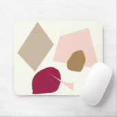 Die Burgunder-Stelle, abstrakter geometrischer Mousepad (Mit Mouse)