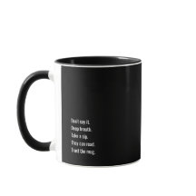 Die Büro Argumentstopper Tasse, Leftyausgabe