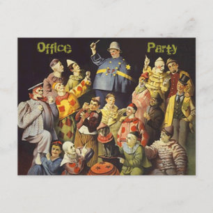 Die Büro-Party-Soziale-Einladungs-Clowns-Versammlu Einladung