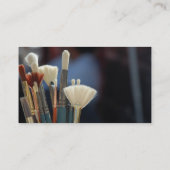 Die Bürsten-Visitenkarten des Künstlers Visitenkarte (Rückseite)