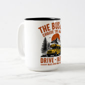 Die Bus Leben Retro Berg Kaffeetasse - Wählen Sie  (Vorderseite Links)