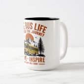 Die Bus Leben Retro Berg Kaffeetasse - Wählen Sie  (VorderseiteRechts)