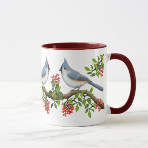 Die büscheliger Titmouse-Tasse Tasse