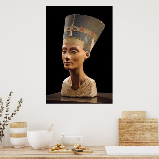 Die Büste der Königin Nefertiti Poster (Küche)