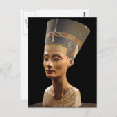 Die Büste der Königin Nefertiti Postkarte (Vorne/Hinten)