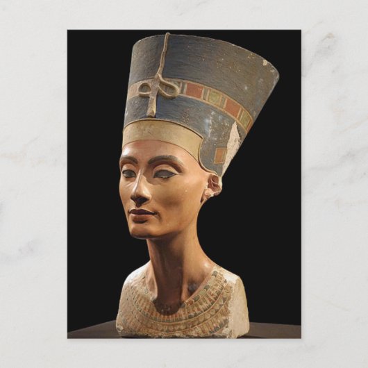 Die Büste der Königin Nefertiti Postkarte (Vorderseite)