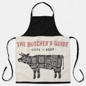 Die Butcher führen Teile von Rindfleisch Schürze (Vorderseite)