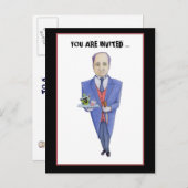 Die Butler Mord Mystery Einladung Postcard (Vorne/Hinten)