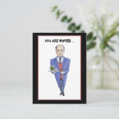 Die Butler Mord Mystery Einladung Postcard (Stehend Vorderseite)