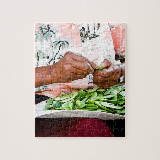 Die Butterbohne-Dame Puzzle (Vertikal)