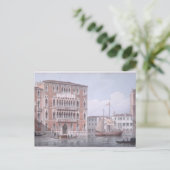 Die Ca' Foscari, Venedig, graviert von Brizeghel ( Postkarte (Stehend Vorderseite)