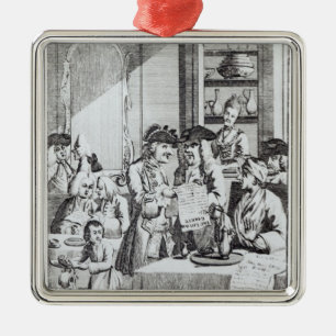 Die Café-Politiker Ornament Aus Metall