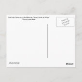 Die Café-Terrasse auf dem Platz du forum, Arles, a Postkarte (Rückseite)