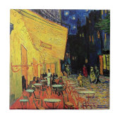 die cafe terrasse auf dem platz du forum, Arles... Fliese (Vorderseite)