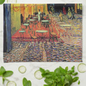 die cafe terrasse auf dem platz du forum, Arles... Geschirrtuch (Gefaltet)