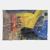 die cafe terrasse auf dem platz du forum, Arles... Geschirrtuch (Horizontal)