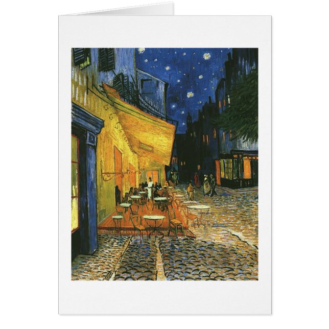 Die Cafeteria-Terrasse auf dem Platz du forum, Arl (Vorne)