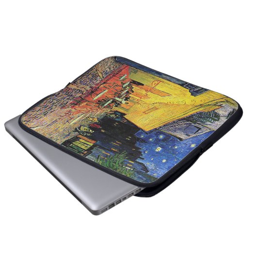 Die Cafeteria-Terrasse auf dem Platz du forum, Arl Laptopschutzhülle (Vorne Knopf)