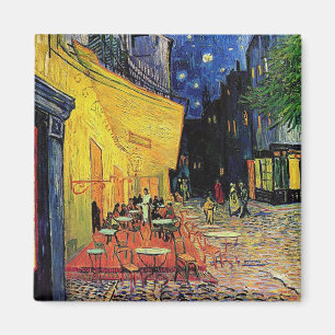 Die Caféterrasse auf dem Place du Forum, Arles, be Magnet