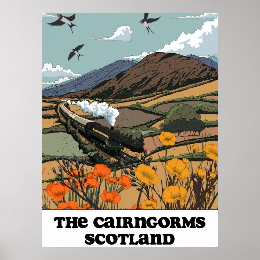 Die Cairngorms Schottland  Poster (Vorne)