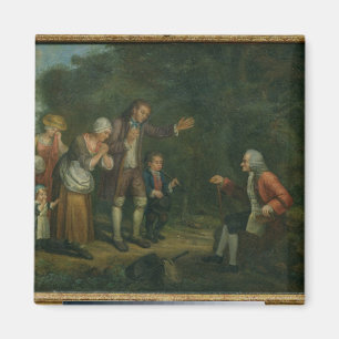 Die Calas Familie vor Voltaire bei Ferney Magnet