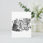 Die Calavera General des Friedhofs Postkarte (Stehend Vorderseite)