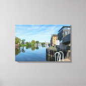 Die Calder & Hebble Navigation, Wakefield Leinwanddruck (Vorderseite)