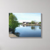 Die Calder & Hebble Navigation, Wakefield Leinwanddruck (Vorderseite)