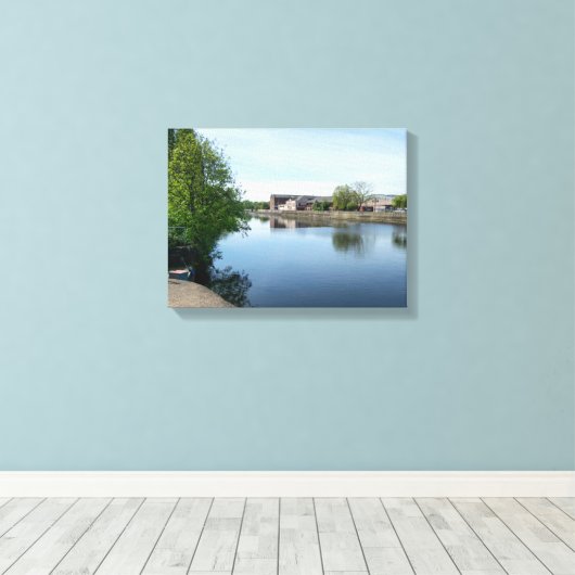 Die Calder & Hebble Navigation, Wakefield Leinwanddruck (Insitu (Holzboden))